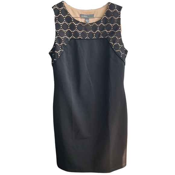 DONNA RICCO NEW YORK Sleeveless Midi Dress Black Size 8 - Picture 2 of 5